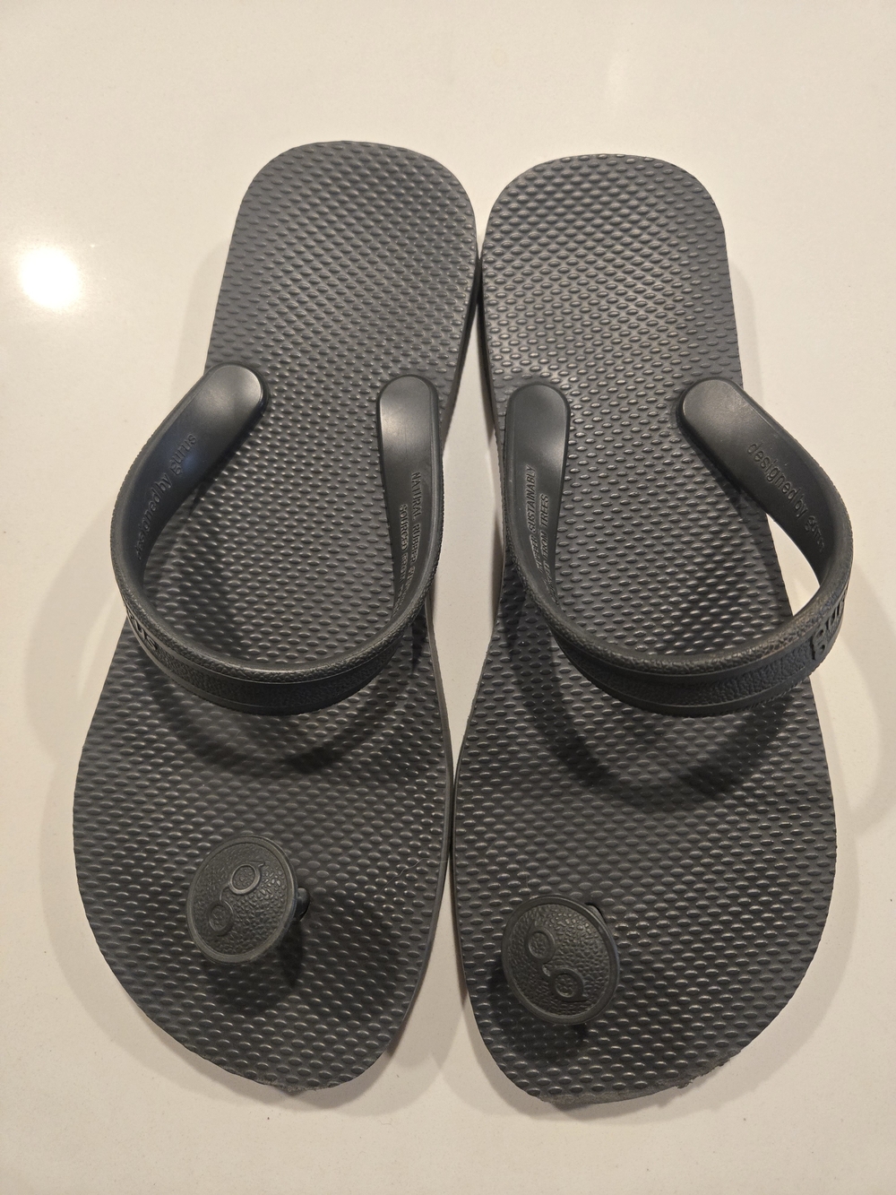 Gurus Thongs Sandals Black 10 Women's Flip Flops Thong Sandals